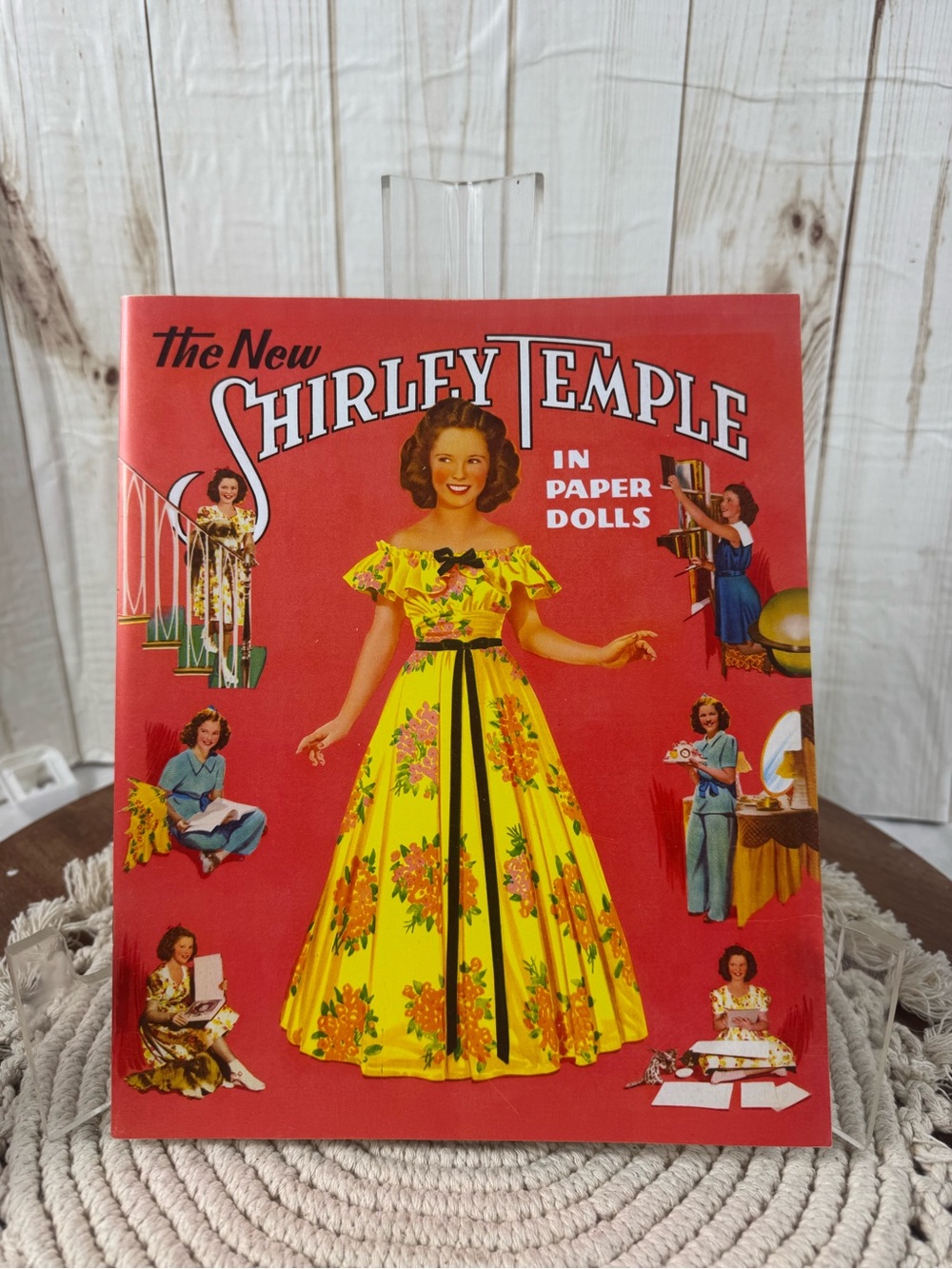 The New Shirley Temple Paper Dolls - Yellow Floral Dress Cover
